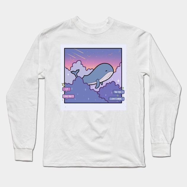 Whale Long Sleeve T-Shirt by unosakichan